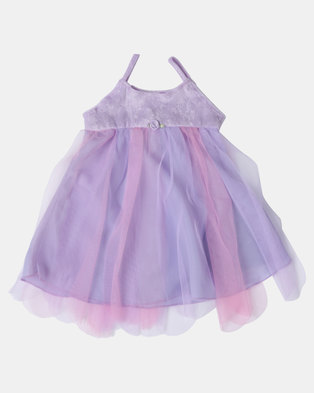 Photo of Fairy Shop Baby Soft Tulle Wings Dress Purple/Pink