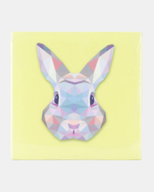 Photo of Pamper Hamper Faux Leather Wall Art - Rabbit Yellow