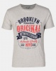 Utopia Brooklyn Print Tee Grey Melange Photo