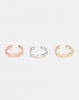 Lily Rose Lily & Rose 3 Pack Adjustable Aztec Rings Multi Photo