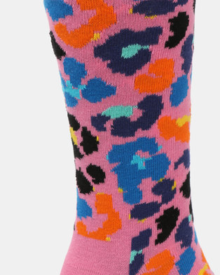 Photo of Happy Socks Leopard Socks Pink Multi