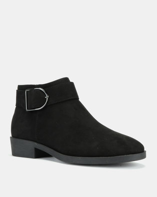 Photo of New Look Dahl 2 Suedette Ankle Boots Black