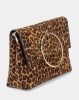 New Look Leopard Matilda Metal Hand Bag Brown Pattern Photo