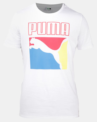 Photo of Puma Sportstyle Prime Graphic Box Logo Tee White