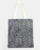 You I You & I Patterned Tote Bag Black and White Photo