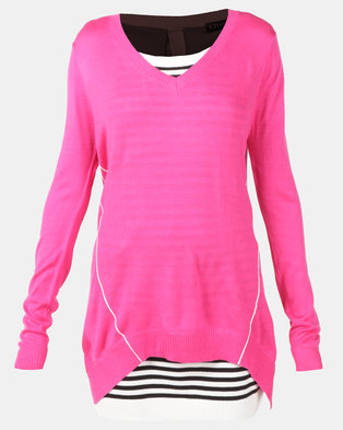 Photo of Utopia Knitwear Jumper With Open Back Pink