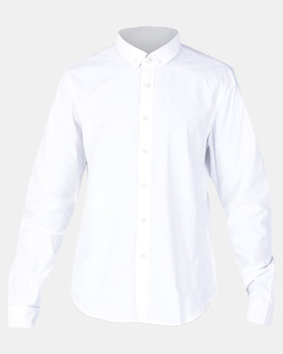 Photo of Smith & Jones Corwin Long Sleeve Shirt White