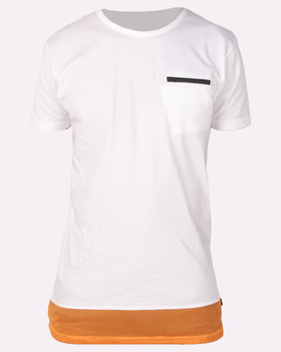 Photo of D Struct D-Struct Zip T-Shirt White