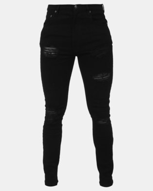 Photo of D-Struct Ripped Skinny Jeans Black