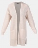 Brave Soul Fisherman Rib Knit Cardigan Soft Pink Photo