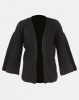Brave Soul Flared Sleeve Open Cardigan Black Photo