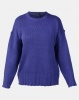 Brave Soul Oversized Jumper Horizon Blue Photo
