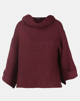 Photo of Brave Soul Cowl Neck Jumper Mulberry