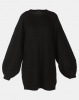 Brave Soul Crew Neck Fisherman Rib Jumper Black Photo