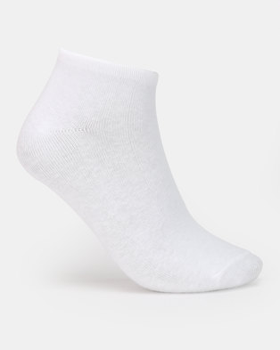 Photo of Brave Soul Lolo 3 Pack Plain Trainer Socks White