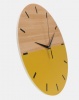 Royal T Wooden Color Block Wall Clock Yellow Photo