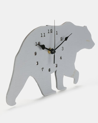 Photo of Royal T Bear Wall Clock Grey
