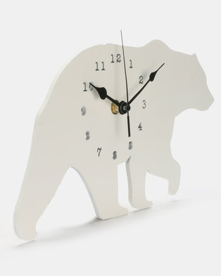 Photo of Royal T Bear Wall Clock White