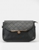 Utopia Quilt Stitch Crossbody Bag Black Photo