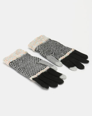 Photo of Utopia Stripe Gloves Black/Black