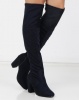 Urban Zone Over The Knee Boots Navy Photo