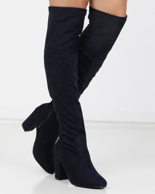 Photo of Urban Zone Over The Knee Boots Navy