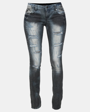 Photo of Vero Moda Zora Slim Jeans Dark Blue Denim