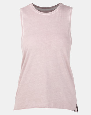 Photo of Hurley Solid Wash Biker Tank Particle Rose