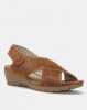 DR HART Skye Comfort Wedges Choc Photo