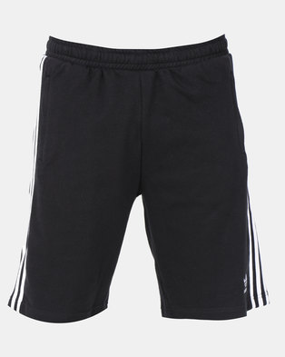 Photo of adidas Originals Mens 3 Stripe Shorts Black