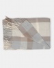 You I You & I Oversized Tasseled Check Scarf Stone Photo