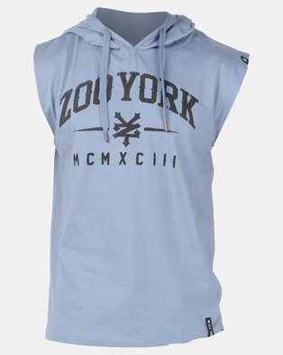 Photo of Zoo York High & Low Curve Hooded Tee Blue