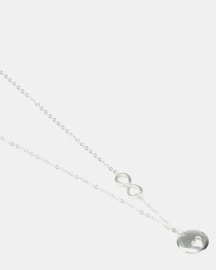Photo of Silver Bird Sterling Silver Heart & Infinity Necklace Silver