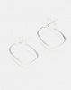 Silver Bird Sterling Silver Plain Hoop Earrings Silver Photo