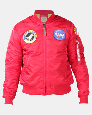 Photo of Alpha Industries NASA MA-1 VF Billionaire Jacket Red