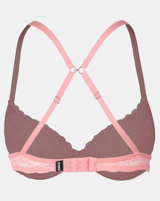 Photo of Bonds Micro & Lace Tee Bra Summer Coral