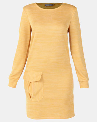 Photo of Utopia Cut n Sew Dress With Pockets Mustard