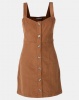 Utopia Cord Button Through Corduroy Pinafore Hazel Photo