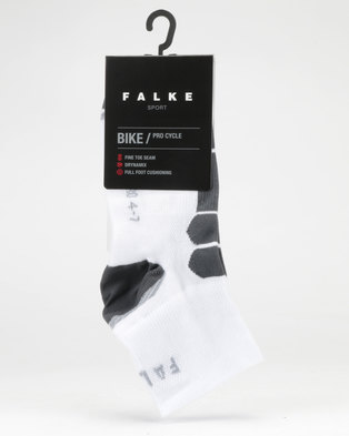 Photo of Falke Performance Falke Pro Cycle Anklet Unisex White & Grey