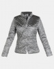 G Couture Metallic Diamond Puffer Pewter Photo
