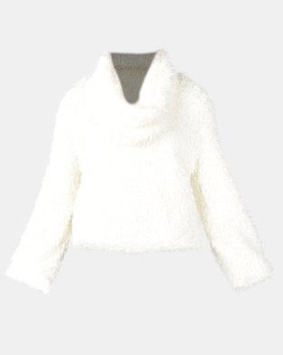 Photo of Lila Rose Shaggy Jumper And Snood Milk