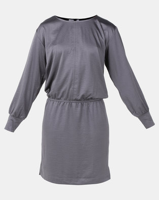 Photo of Lila Rose Round Neck Dress Charcoal