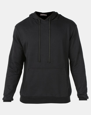 Photo of Utopia Basic Fleece Hooded Sweatshirt Black