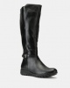 Pierre Cardin Belt Trim Long Boots Black Photo