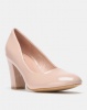 Bata Patent Block Heel Court Pink Photo