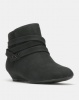 Bata Belted Ankle Boot Black Photo
