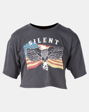 Photo of Silent Theory Eagle Crop Tee Black