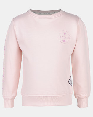 Photo of Lizzy Lukne Peach Whip Tots Pullover Crew Pink