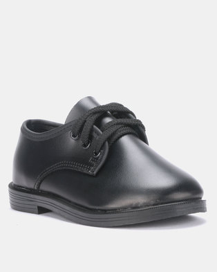 Photo of School Care Black lace-up shoes Kids