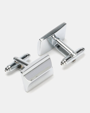 Photo of Joy Collectables Rectangular Cufflinks Silver-Toned